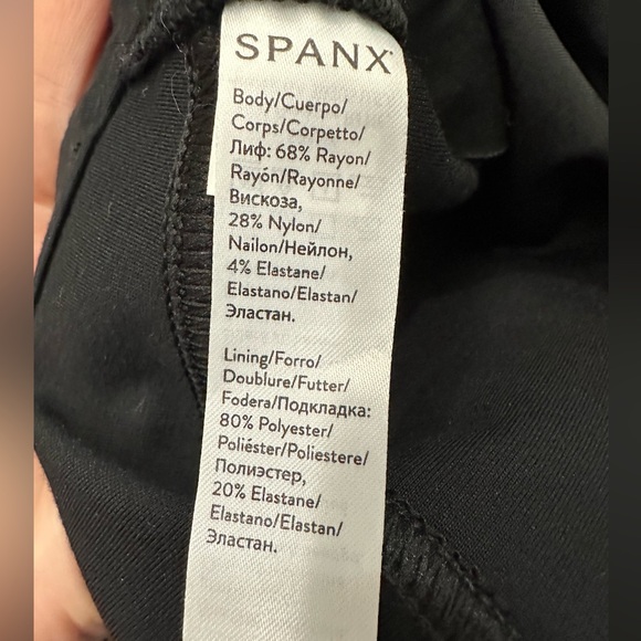 SPANX black Ankle pants  20202R The Perfect Black Ponte Ankle Pant Medium - Picture 10 of 10